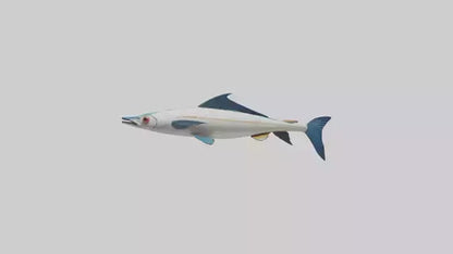 Flying Fish escaping model 3D model