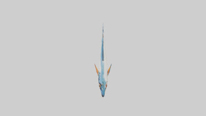 Flying Fish escaping model 3D model