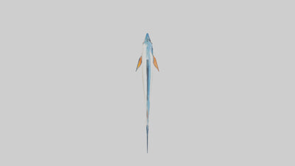 Flying Fish escaping model 3D model