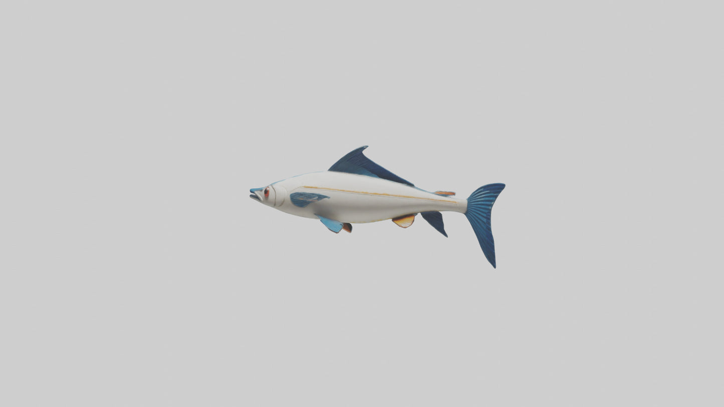 Flying Fish escaping model 3D model