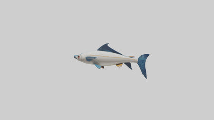 Flying Fish escaping model 3D model