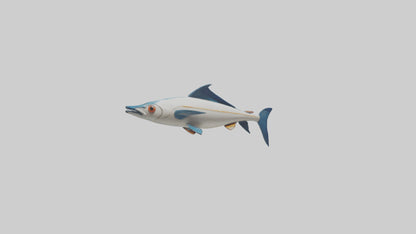 Flying Fish escaping model 3D model