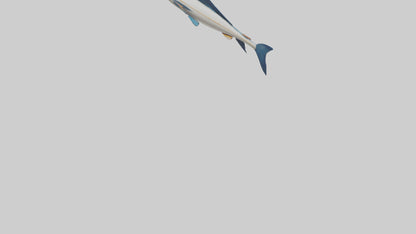 Flying Fish escaping model 3D model
