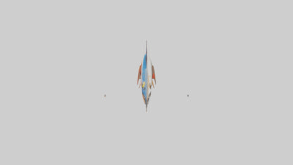 Flying Fish leaping model 3D model