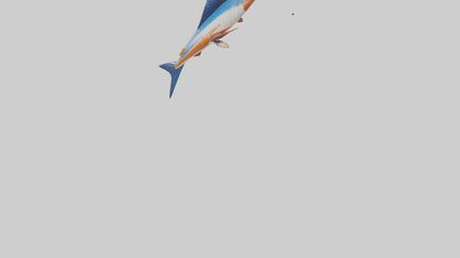 Flying Fish leaping model 3D model