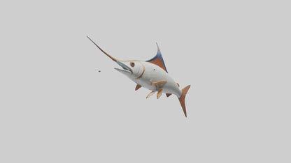 Flying Fish leaping model 3D model