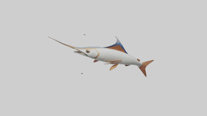 Flying Fish leaping model 3D model