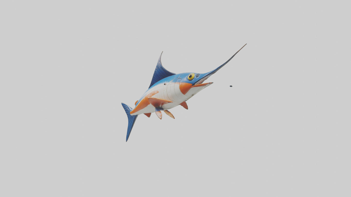 Flying Fish leaping model 3D model