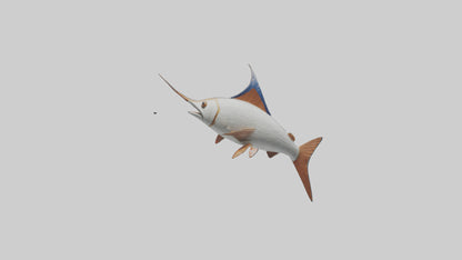 Flying Fish leaping model 3D model