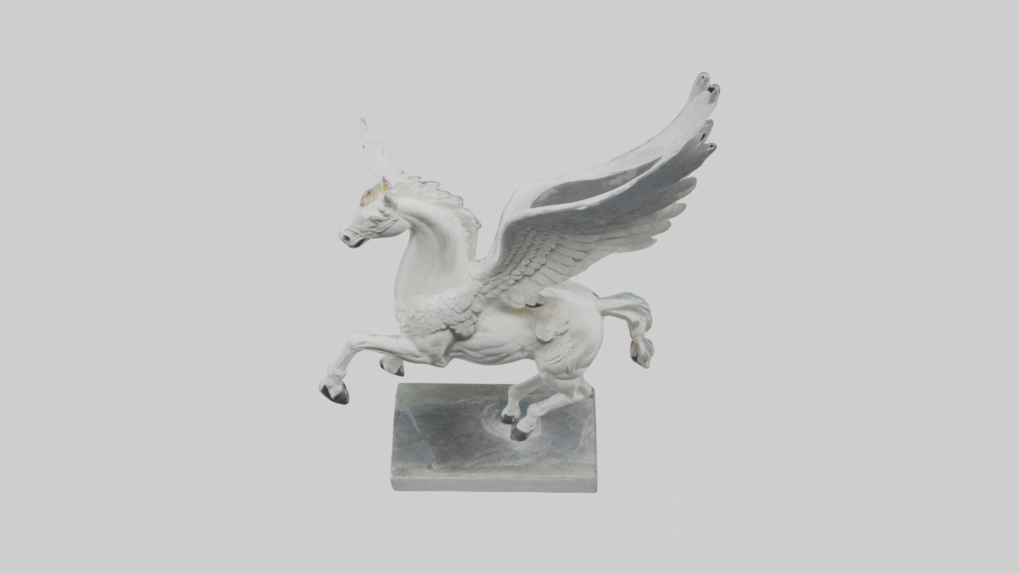 Flying Pegasus statue model 3D model