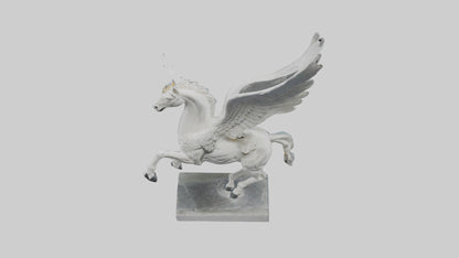 Flying Pegasus statue model 3D model