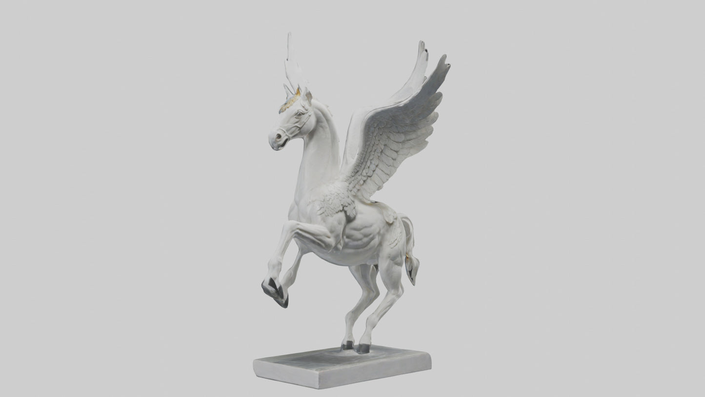 Flying Pegasus statue model 3D model