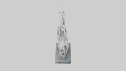 Flying Pegasus statue model 3D model