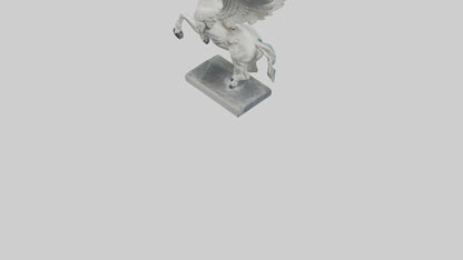 Flying Pegasus statue model 3D model