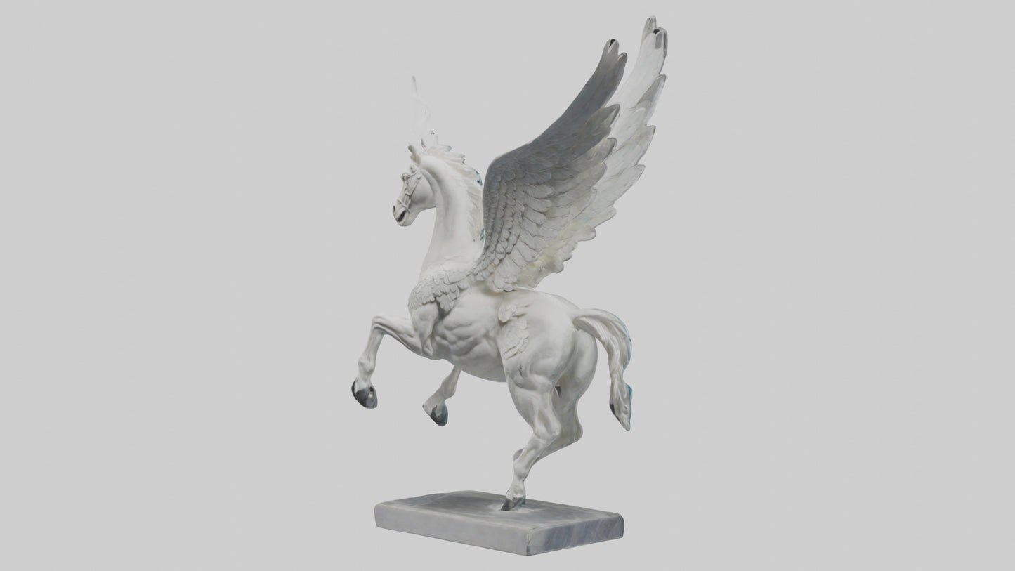 Flying Pegasus statue model 3D model