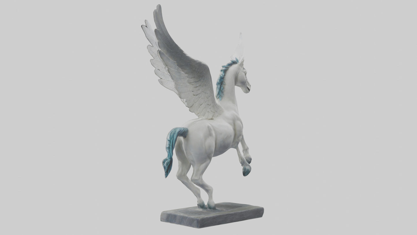 Flying Pegasus statue model 3D model