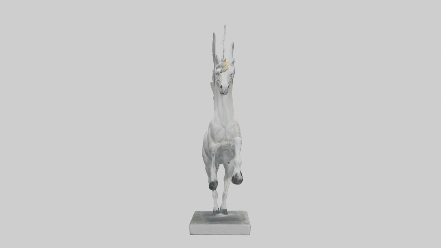Flying Pegasus statue model 3D model