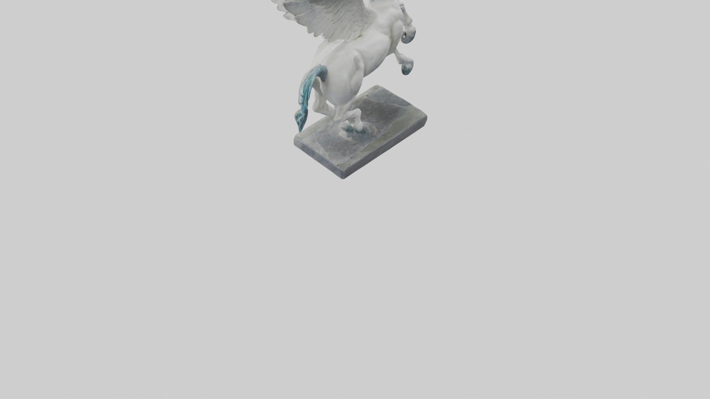Flying Pegasus statue model 3D model
