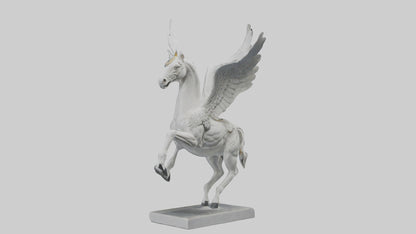 Flying Pegasus statue model 3D model