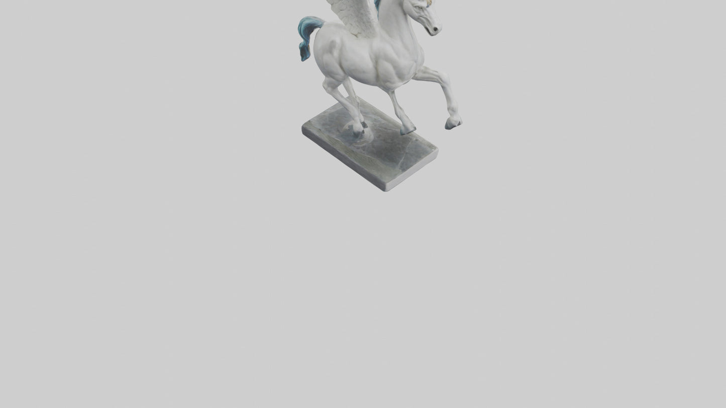 Flying Pegasus statue model 3D model