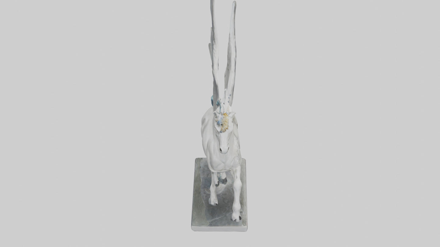 Flying Pegasus statue model 3D model