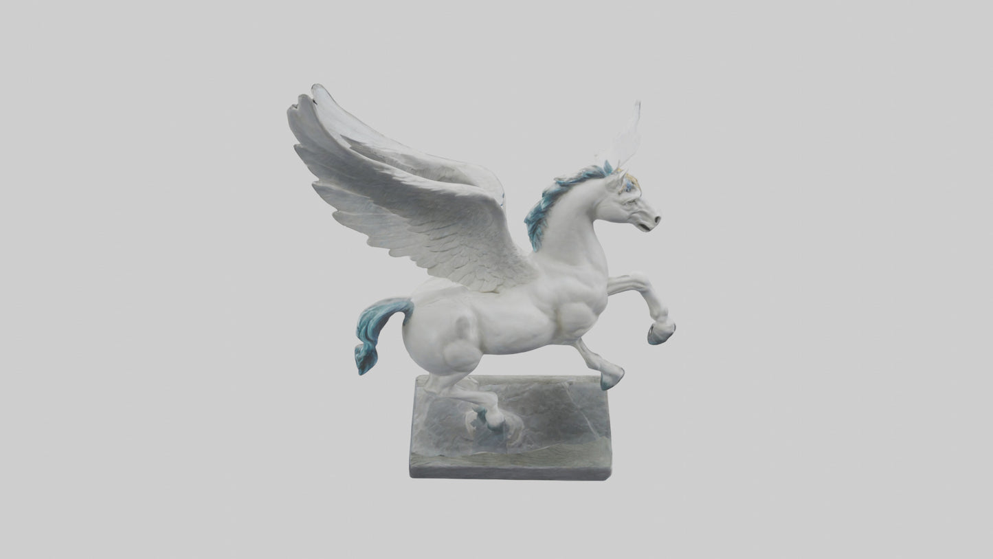 Flying Pegasus statue model 3D model