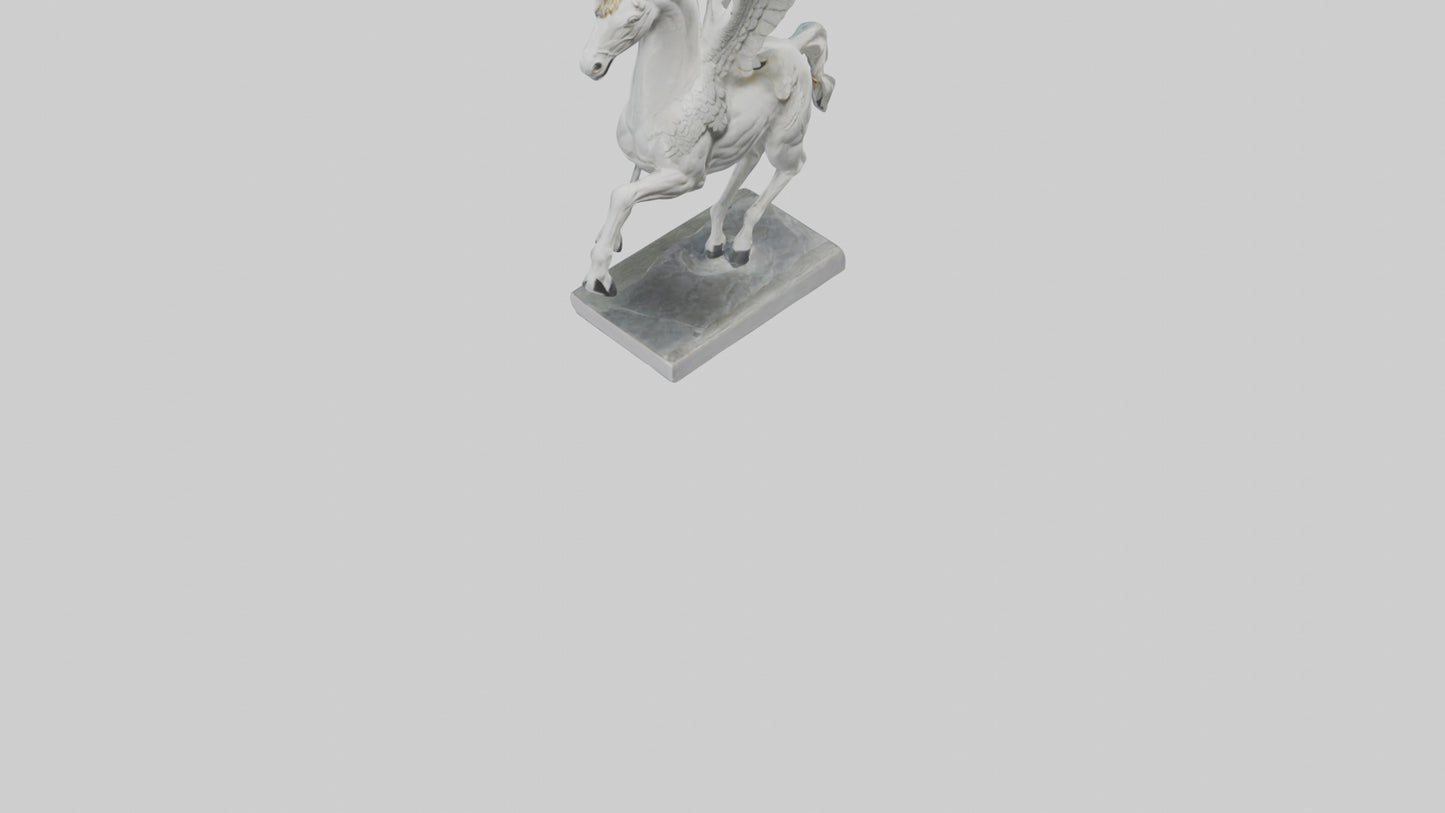 Flying Pegasus statue model 3D model