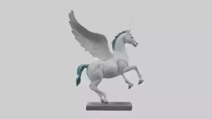 Flying Pegasus statue model 3D model