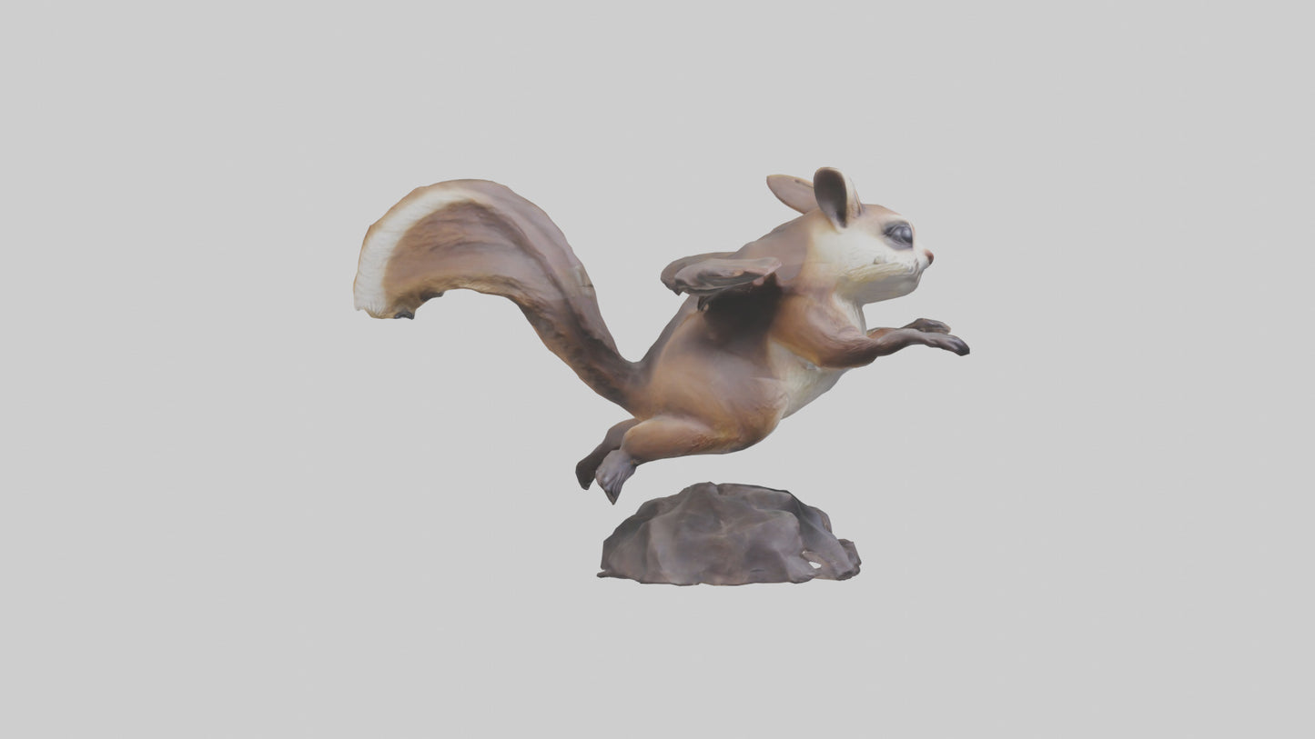 Flying Squirrel statue model 3D model