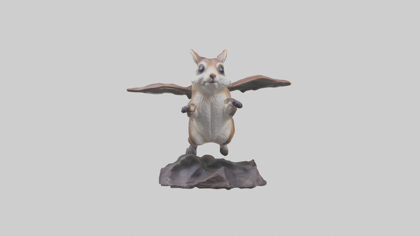 Flying Squirrel statue model 3D model