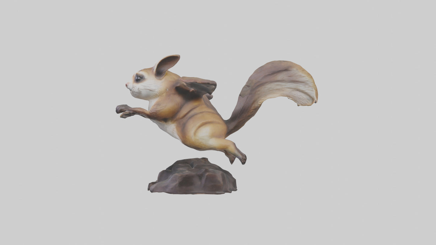 Flying Squirrel statue model 3D model