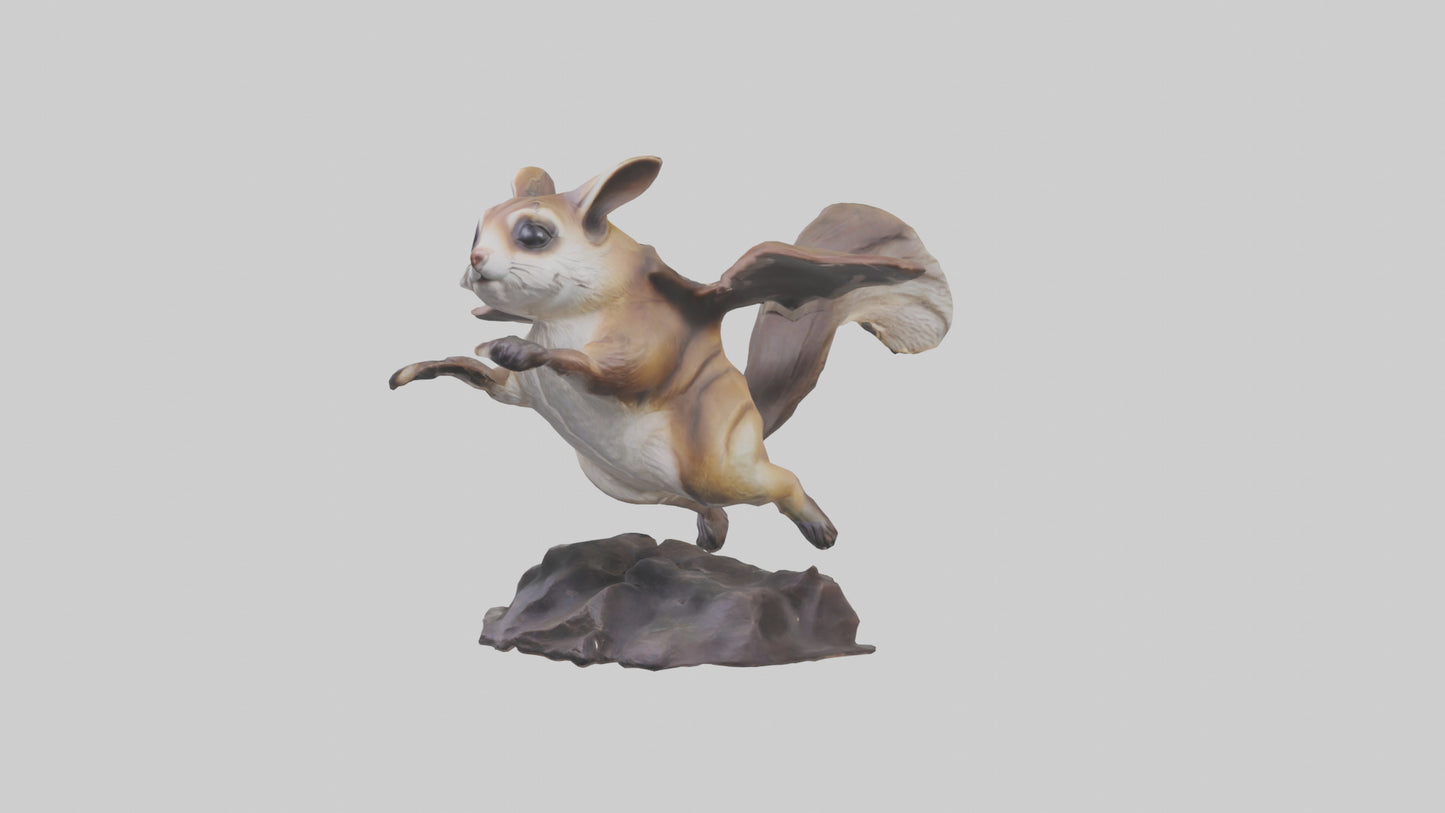 Flying Squirrel statue model 3D model