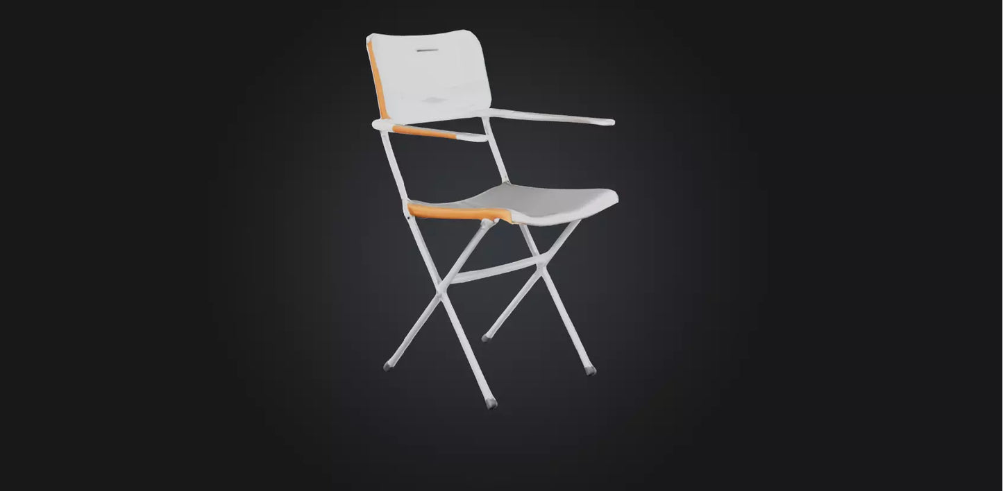 3D model Folding chair VR / AR / low-poly