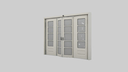 Folding door model 3D model