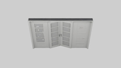 Folding door model 3D model