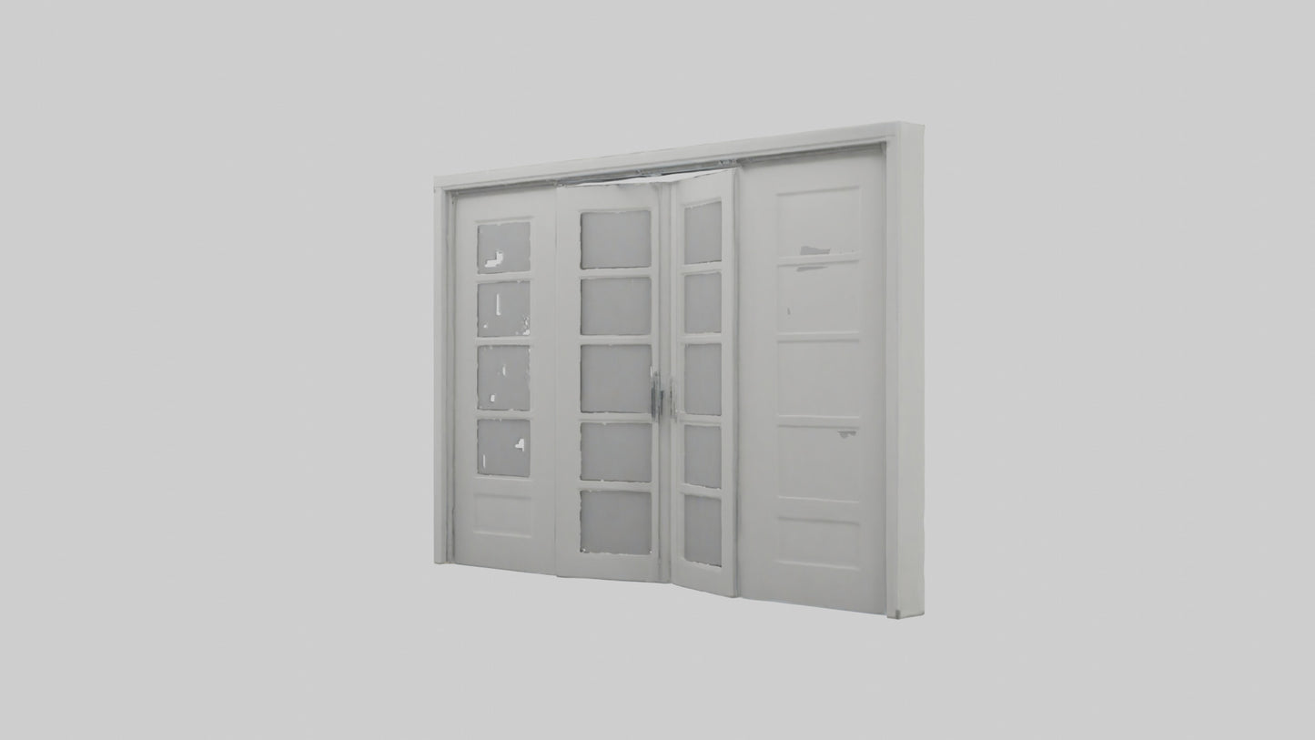 Folding door model 3D model