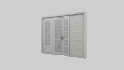 Folding door model 3D model