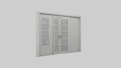 Folding door model 3D model