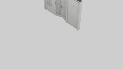 Folding door model 3D model