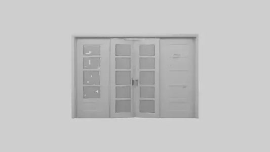 Folding door model 3D model
