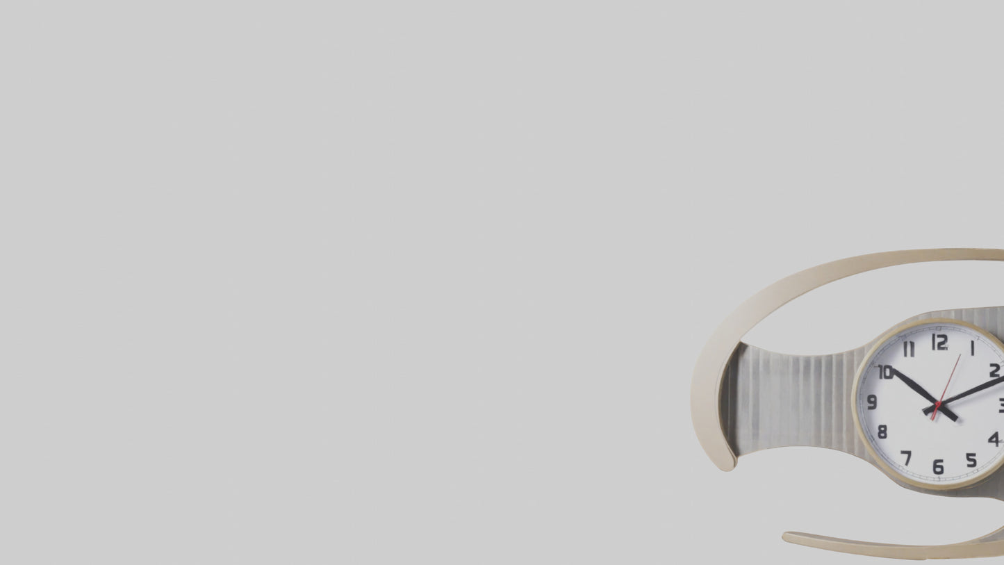 Folding Wall Clock Model VR / AR / low-poly