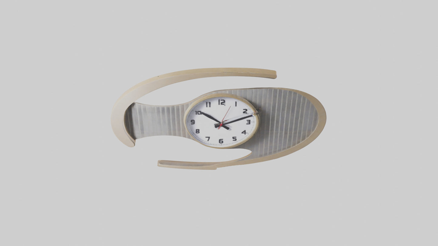 Folding Wall Clock Model VR / AR / low-poly