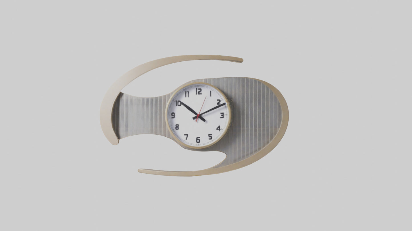 Folding Wall Clock Model VR / AR / low-poly
