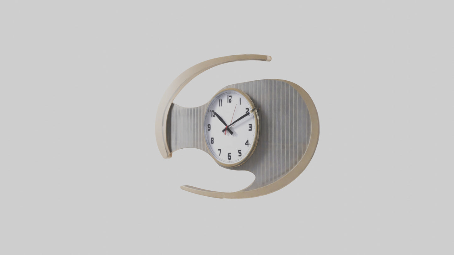 Folding Wall Clock Model VR / AR / low-poly