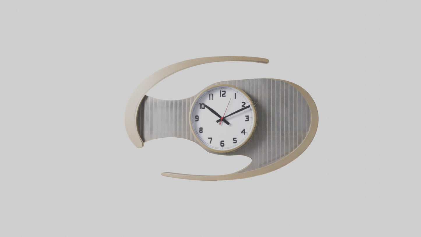 Folding Wall Clock Model VR / AR / low-poly