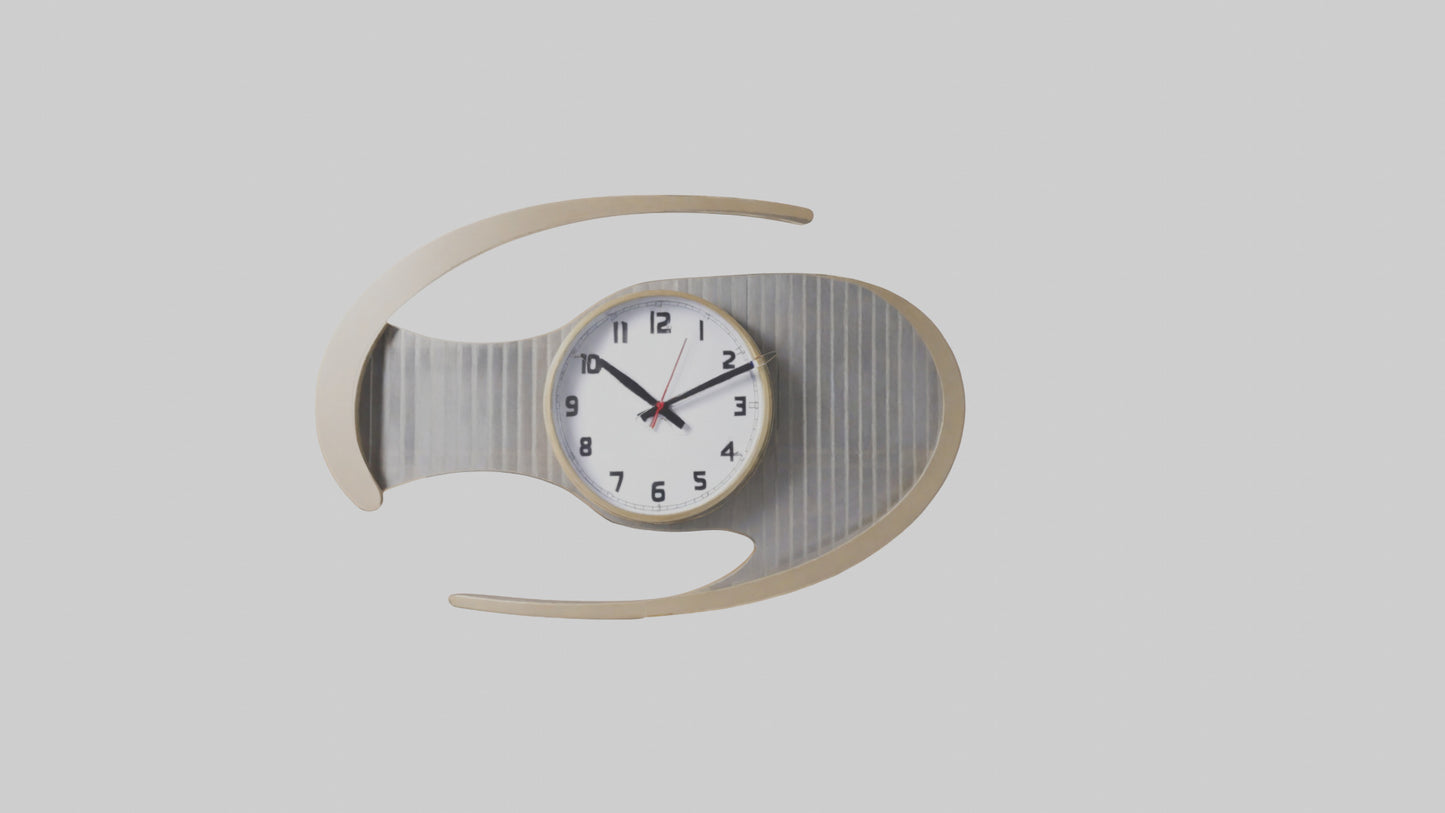 Folding Wall Clock Model VR / AR / low-poly
