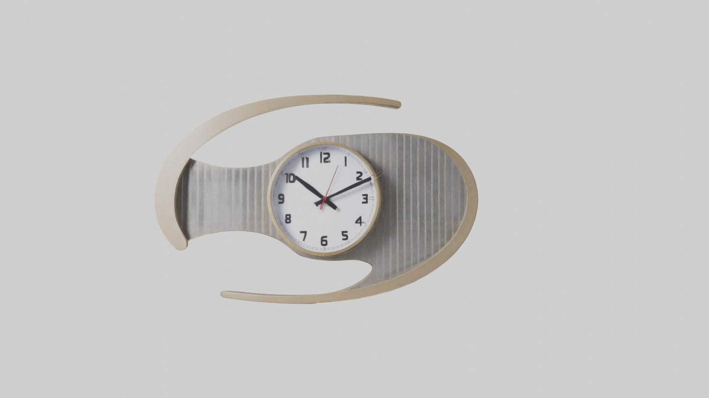 Folding Wall Clock Model VR / AR / low-poly