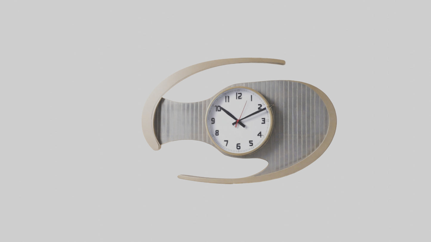 Folding Wall Clock Model VR / AR / low-poly