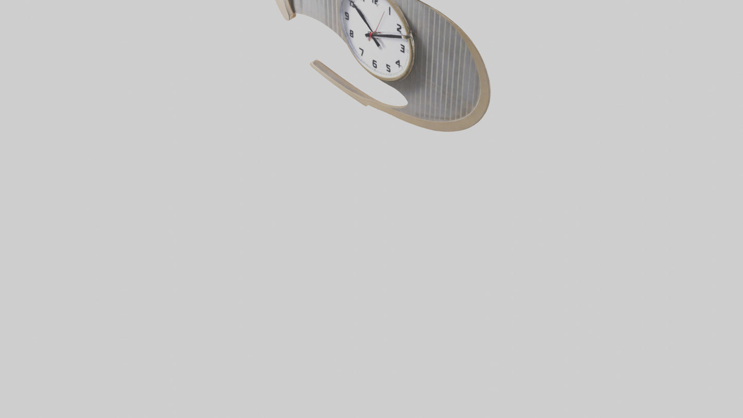 Folding Wall Clock Model VR / AR / low-poly
