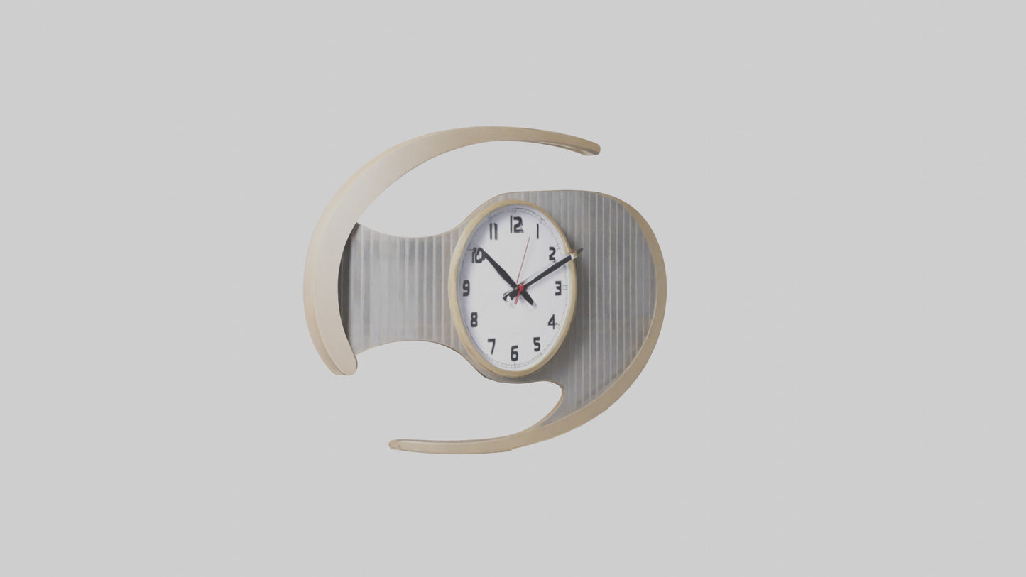 Folding Wall Clock Model VR / AR / low-poly